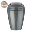 Cestino gettacarte Koziol in plastica riciclata grigio 45 cm