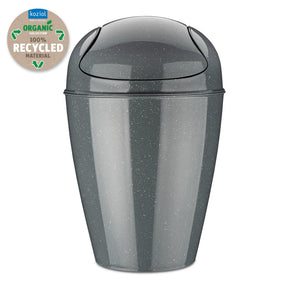 Cestino gettacarte Koziol in plastica riciclata grigio 45 cm