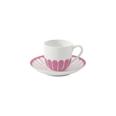 Tazzina caffè espresso Villeroy & Boch in porcellana decoro floreale 70ml