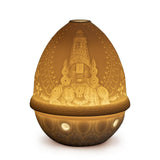 Litofania Lord Balaji Lladrò in porcellana traslucida 12x9 cm