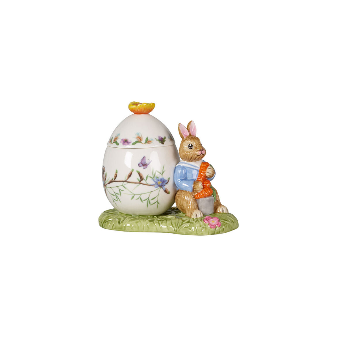 Barattolo uovo di Pasqua Max Villeroy & Boch in porcellana decorata 11x9 cm