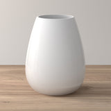 Vaso Drop Villeroy & Boch in vetro bianco altezza 23 cm