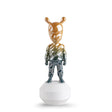Statuina The Guest Supakitch Lladrò in porcellana decorata 30x11 cm
