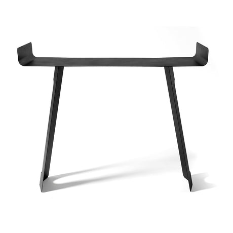 Consolle Tibet Arti & Mestieri in ferro nero design moderno 85x110 cm