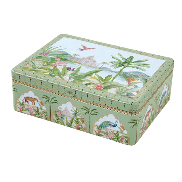 Scatola porta bustine the Easy Life in alluminio decoro Paradise Sauvage