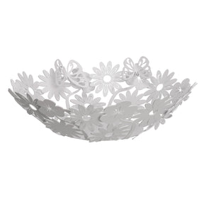 Centrotavola Margherite Arti & Mestieri in metallo bianco grande
