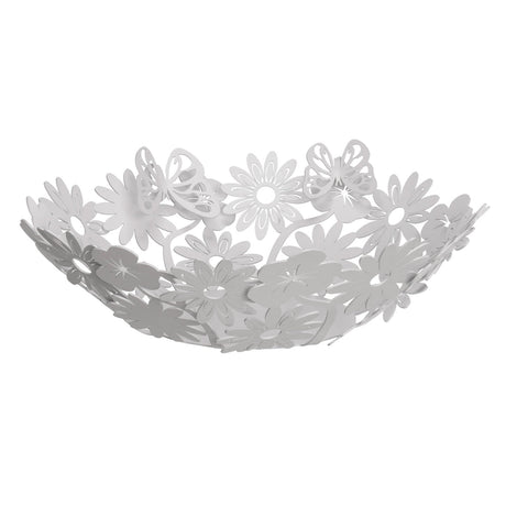 Centrotavola Margherite Arti & Mestieri in metallo bianco grande