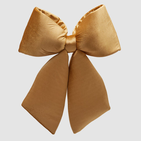 Fiocco natalizio EDG in velluto oro imbottito 63x60 cm