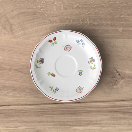 Piattino tazza tè Villeroy & Boch Petite Fleur in porcellana 15 cm