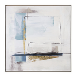 Quadro astratto Bizzotto su tela dipinto a mano 82,5x82,5 cm