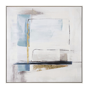 Quadro astratto Bizzotto su tela dipinto a mano 82,5x82,5 cm