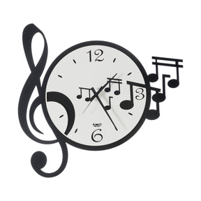 Orologio da parete Musica Arti e Mestieri in metallo con note musicali 50 cm