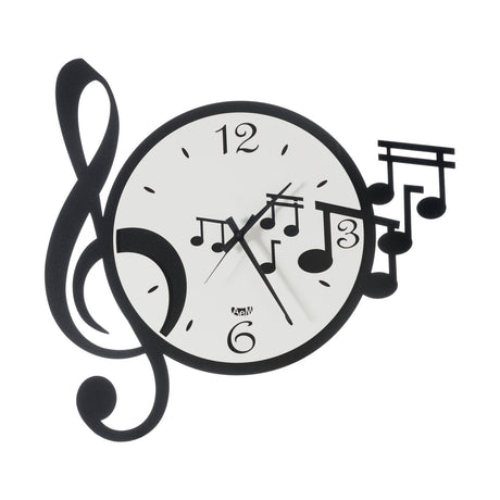 Orologio da parete Musica Arti e Mestieri in metallo con note musicali 50 cm