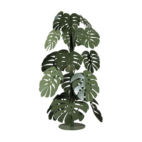 Pianta ornamentale Monstera Arti e Mestieri in metallo verde salvia grande