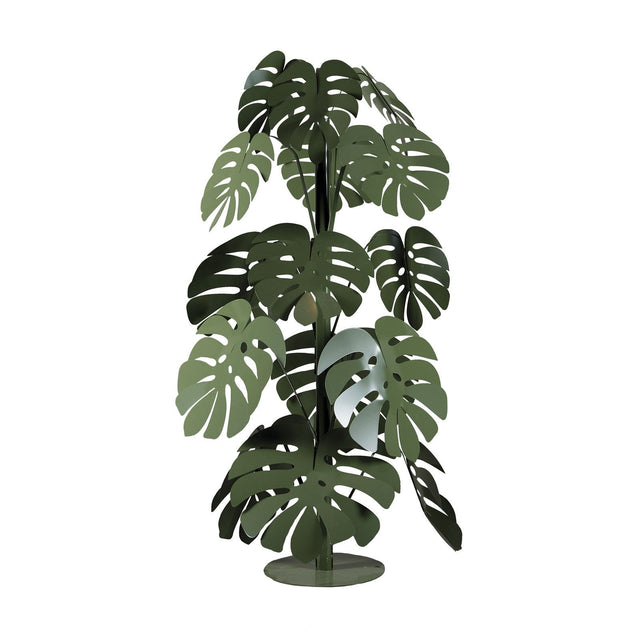 Pianta ornamentale Monstera Arti e Mestieri in metallo verde salvia grande