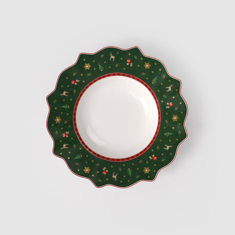 Piatto fondo Toy's Delight Villeroy & Boch in porcellana verde 26 cm