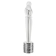 Scultura coppia stilizzata Bongelli Preziosi in argento moderno 20 cm