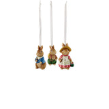 Set 3 pendagli coniglietti Villeroy & Boch in poliresina 7 cm