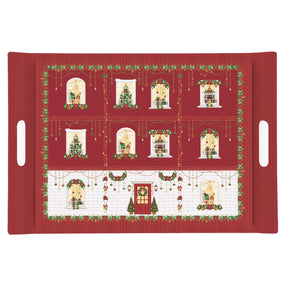 Vassoio con manici Festive Avenue Easy Life in melamina decorata 49x34 cm