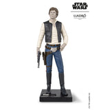 Scultura Han Solo Lladrò in porcellana dettagliata 39x14 cm