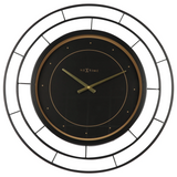 Orologio da parete Fancy NeXtime in metallo nero con dettagli oro 70 cm