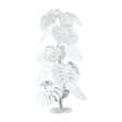 Pianta ornamentale Monstera Arti e Mestieri in metallo bianco grande