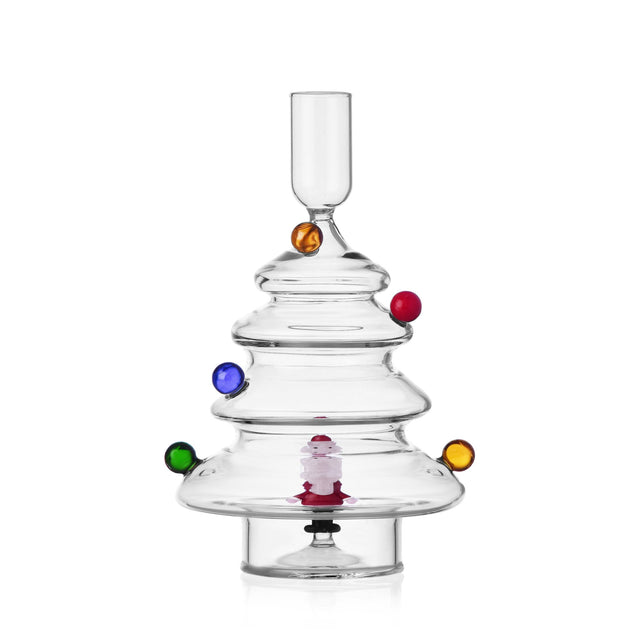 Candeliere Babbo Natale Ichendorf in vetro borosilicato 18,5 cm
