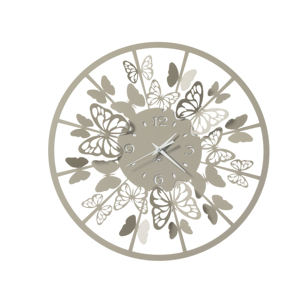 Orologio da parete Sfarfallio Arti e Mestieri in metallo piccolo