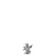 Statuina Angelo con Farfalla Rosenthal in porcellana bianca 6,5 cm