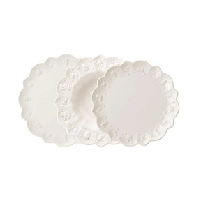 Servizio piatti Toy's Delight Villeroy & Boch in porcellana bianca 12 pezzi