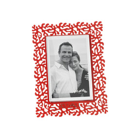 Portafoto Corallo Arti & Mestieri in ferro rosso 22x17 cm