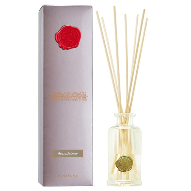 Diffusore a bastoncini Hypno Casa Stile in vetro rosso intenso 100 ml