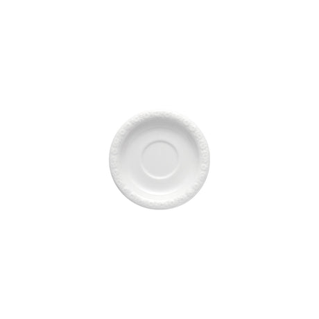 Piattino tazza espresso Rosenthal in porcellana bianca 12 cm