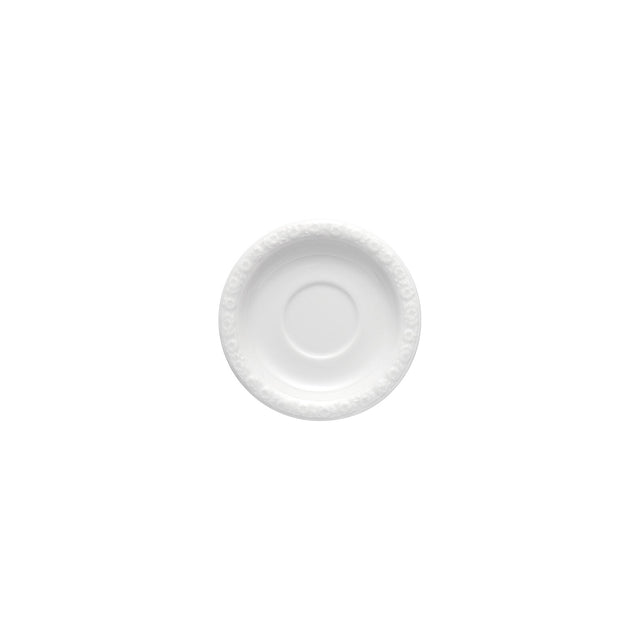 Piattino tazza espresso Rosenthal in porcellana bianca 12 cm