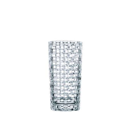 Vaso Bossa Nova Nachtmann in cristallo trasparente motivo intrecciato 28 cm