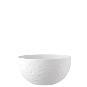 Insalatiera Rosenthal Zauberflöte in porcellana bianca decorata 21 cm