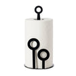Portarotoli Bollicine Arti & Mestieri in ferro nero 30x15 cm