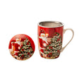Tisaniera con filtro Noel by Lamart in porcellana decorata 11 cm