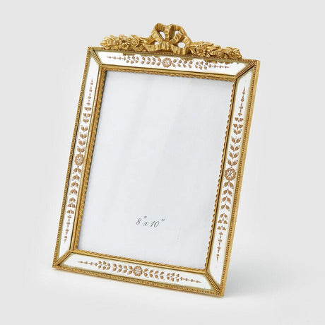 Portafoto specchio EDG in poliresina finitura oro 34x25 cm