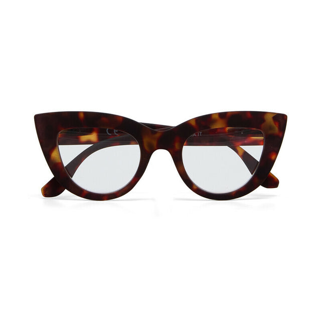 Occhiali da lettura Claudia Okkia montatura cat-eye avana +2.50 diottrie