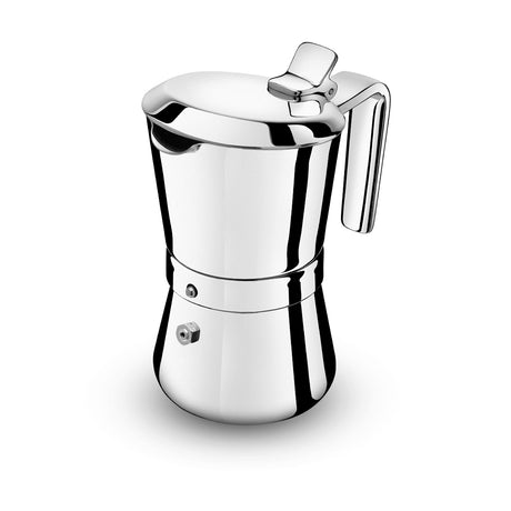 Caffettiera Giannina Giannini in acciaio inox lucidato a specchio 1 tazza