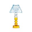 Candeliere Luxor Round Emò Italia in vetro celeste 26 cm