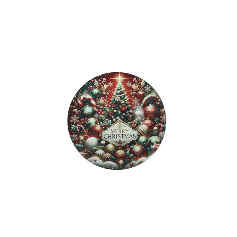 Sottopiatto natalizio Brandani in plastica decorata diametro 40 cm