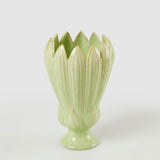 Vaso Freaky tulipano EDG in ceramica verde salvia 26,5x16 cm