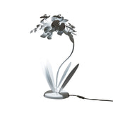 ARTI & MESTIERI Lampada da Tavolo Floreale Orchidea Piccola Bianco