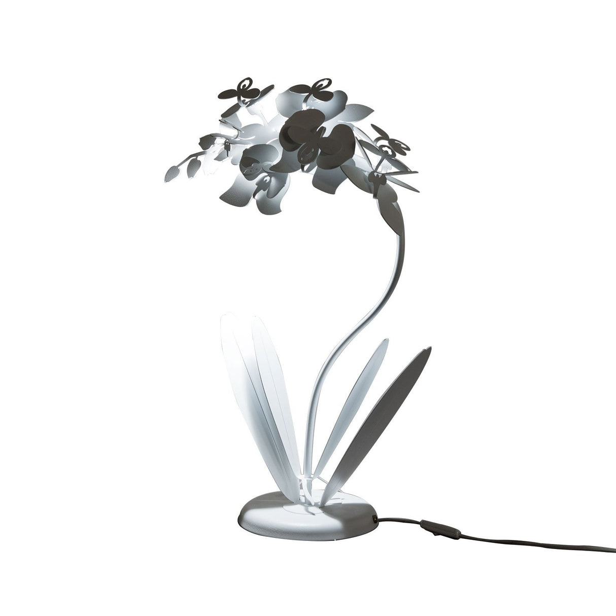 Lampada da tavolo Orchidea Arti e Mestieri in metallo design floreale