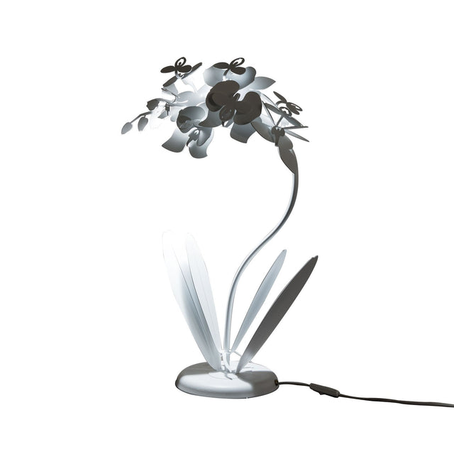 Lampada da tavolo Orchidea Arti e Mestieri in metallo design floreale