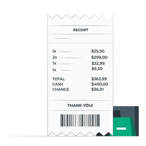 Gift Receipt Prestige Home in carta bianca 10x15 cm per regali